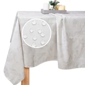 Obrusy i serwetki - Obrus Ogród Gaia 140x240 cm Beżowy Kwiatowy – Wodoodporny i Plamoodporny, Idealny na Letnie Przyjęcia w Ogrodzie - miniaturka - grafika 1