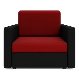 Sofa Jednoosobowa Czerwony + Czarny D3-W87 - Łóżka dla dzieci i młodzieży - miniaturka - grafika 1