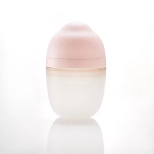 Mombella Butelka Antykolkowa Dla Noworodka Roze Silikonowa 210Ml - Grzechotki dla dzieci - miniaturka - grafika 1