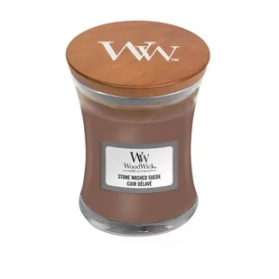 WoodWick WoodWick Stone Washed Suede 85g 1666279E - Aromaterapia - miniaturka - grafika 1