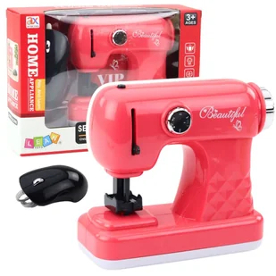 Zabawkowa Maszyna Do Szycia Z Myszką Dla Dzieci Światła Różowa LEAN Toys - Zabawki AGD - miniaturka - grafika 1