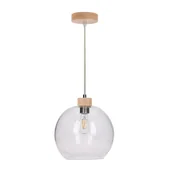 Lampy sufitowe - Spotlight Svea Wisząca Spot-Light 13560160 Drewno Brzozowe/Szkło - miniaturka - grafika 1
