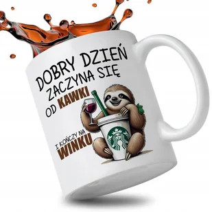 KUBEK BIAŁY IDEALNY PREZENT DLA KOLEAŻANKI Z PRACY DOBRY DZIĘŃ KAWA WINO WZ - Kubki KUBEK BIAŁY IDEALNY PREZENT DLA KOLEAŻANKI Z PRACY DOBRY DZIĘŃ KAWA WINO WZ - Kubki - miniaturka - grafika 1