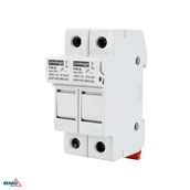 Akcesoria do kolektorów i fotowoltaiki - Podstawa bezpiecznikowa 10x38 2P 1000V DC PV 30A Bemko / Schelinger A13-FHB-2P-DC1000-32 - miniaturka - grafika 1