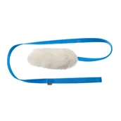 Zabawki dla psów - Dingo Szarpak Naturalne Futro Owcze Dł.taśma Nieb - miniaturka - grafika 1