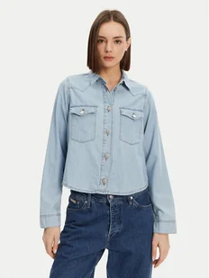 Noisy May Koszula jeansowa Selvi 27033010 Błękitny Regular Fit - Koszule damskie - miniaturka - grafika 1