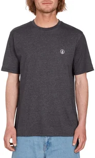 t-shirt VOLCOM CIRCLE BLANKS TEE Heather Black - Koszulki męskie - miniaturka - grafika 1