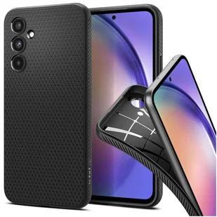 Etui na telefon Spigen Liquid Air obudowa pancerne do Samsung Galaxy A54 5G Matte Black + Szkło - Etui i futerały do telefonów - miniaturka - grafika 6