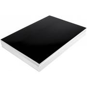 Okładki do laminatorów i bindownic - Okładka kartonowa do bindowania CHROMO A4 NATUNA czarna błyszcząca (100szt) - miniaturka - grafika 1