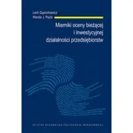 Podręczniki dla szkół wyższych - Mierniki oceny bieżącej i inwestycyjnej L Gąsiorkiewicz W.J Pazio - miniaturka - grafika 1