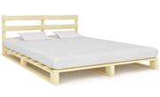 Łóżka - Podwójne łóżko z palet - Relli 200 x 200 cm - miniaturka - grafika 1