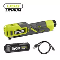 Sprężarki i kompresory - Kompresor 4V USB Lithium z akumulatorem 2.0Ah i kablem do ładowania - miniaturka - grafika 1