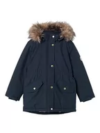 Kurtki i płaszcze dla dziewczynek - NAME IT Dziewczęca kurtka parka Nkfmarlin Pb, Dark Sapphire, 122 cm - miniaturka - grafika 1