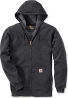Bluzy męskie - Carhartt Bluza Carhartt Midweight Hooded ZIP Carbon - miniaturka - grafika 1
