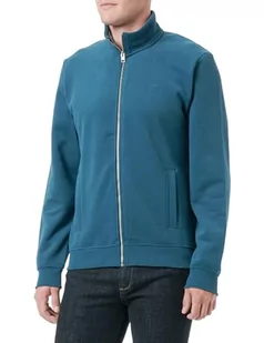 s.Oliver Sales GmbH & Co. KG / s.Oliver Męska bluza ze stójką, Niebieski zielony, XL - Bluzy męskie - miniaturka - grafika 1