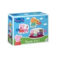 Układanki dla dzieci - Puzzle Peppa Pig 3 in1 Dodo - miniaturka - grafika 1