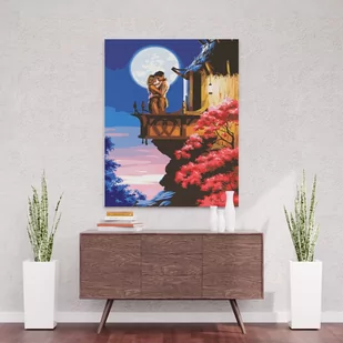 Scena na balkonie - Malowanie po numerach 50x40 cm - Malowanie po numerach - miniaturka - grafika 1