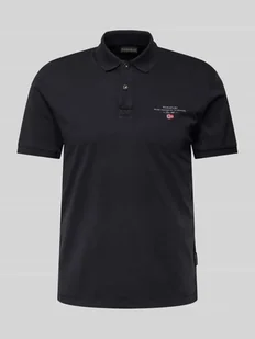 Koszulka polo o kroju regular fit z wyhaftowanym logo model ‘elbas’ - Koszulki męskie - miniaturka - grafika 1