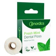 Nici dentystyczne - Nordics Dental Floss nić dentystyczna ze skrobi kukurydzianej Świeży Mentol 50m - miniaturka - grafika 1