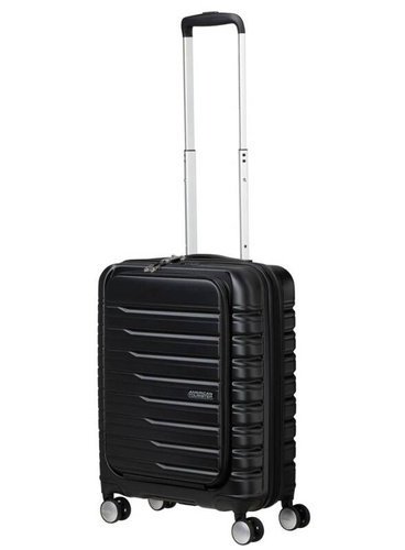 Walizka kabinowa American Tourister Flashline Frontloader - shadow black