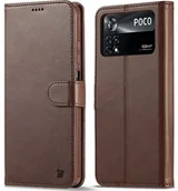 Etui i futerały do telefonów - Bizon Etui Case Wallet Xiaomi Poco X4 Pro 5G ciemnobrązowe - miniaturka - grafika 1