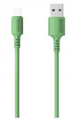 Kable USB - Kabel Usb Iphone 3A Somostel Zielony 3100mAh 1.2m - miniaturka - grafika 1