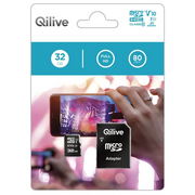 Karty pamięci - Qilive - Karta pamięci micro SD 32GB + Adapter - miniaturka - grafika 1