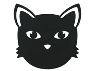 Halloween - Podstawka pod talerz - Kot - 35 x 36 cm - 1 szt. - miniaturka - grafika 1