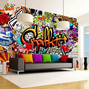 Fototapeta - Kolorowe graffiti (rozmiar 400x280) - Fototapety - miniaturka - grafika 1