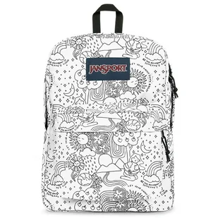 Plecak JanSport SuperBreak One EK0A5BAGW231 - biało-czarny - Plecaki - miniaturka - grafika 2