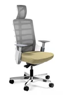 Fotele i krzesła biurowe - Fotel biurowy, obrotowy, Spinelly, biały, buttercup - miniaturka - grafika 1