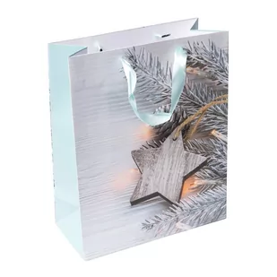 Torba prezentowa, bożonarodzeniowa, Gwiazda, 26 x 12 x 32 cm - Opakowania i torebki na prezenty - miniaturka - grafika 1