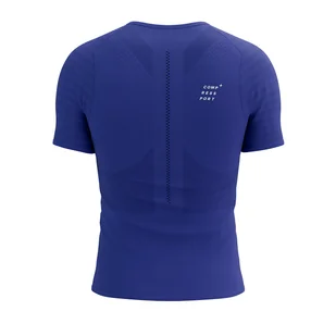 COMPRESSPORT Koszulka biegowa RACING SS T-SHIRT dazz blue - Bielizna sportowa męska - miniaturka - grafika 5