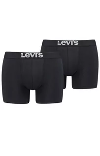 Majtki męskie - Levis 2-pack bawełnianych bokserek męskich 905001001, Kolor czarny, Rozmiar S, Levis - grafika 1