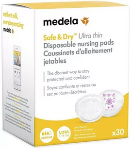 Wkładki laktacyjne Medela Safe y Dry Ultra Thin Disposable Pads 30 szt - Laktatory - miniaturka - grafika 1