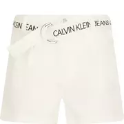Spodnie i spodenki dla dziewczynek - CALVIN KLEIN JEANS Szorty | Regular Fit | z dodatkiem lnu - miniaturka - grafika 1