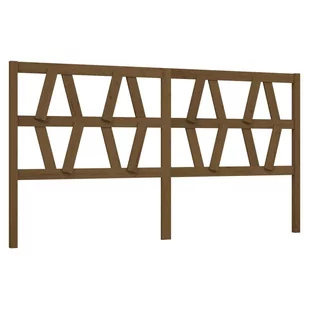 Lumarko Wezgłowie łóżka, miodowy brąz, 206x4x100 cm, drewno sosnowe - Inne meble do sypialni - miniaturka - grafika 3