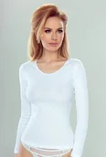 Koszulki i topy damskie - Eldar Irene koszulka z długim rękawem biała XL - miniaturka - grafika 1