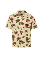 Koszulki męskie - Santa Cruz Męska koszulka z krótkim rękawem - Flash Roses Mężczyźni Modern Fit Bawełna żółty|wielokolorowy nadruk, S - miniaturka - grafika 1
