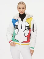 Kurtki narciarskie - Rossignol Kurtka narciarska Space RLMWJ51 Biały Regular Fit - miniaturka - grafika 1