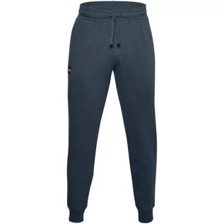 Spodnie męskie - Spodnie męskie Under Armour Rival Fleece Jogger granatowe 1357128 408-XL - grafika 1