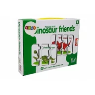 Puzzle - Import LEANToys Puzzle edukacyjne przyjaciele dinozaurów 10 el LT-7812-0 - miniaturka - grafika 1