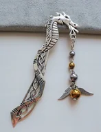 Zakładki do książek - DUŻA ZAKŁADKA DO KSIĄŻKI HARRY POTTER ZŁOTY ZNICZ - miniaturka - grafika 1
