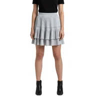 Spódnice - Spódnica damska John Richmond plisowana mini szara-S - miniaturka - grafika 1
