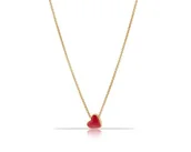 Naszyjniki - Colibra Naszyjnik z czerwonym sercem z kolekcji Classic (C14607/1AU) Walentynki - miniaturka - grafika 1