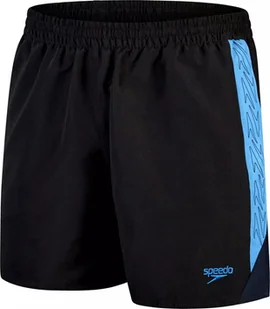 Speedo Męskie szorty Speedo HYPERBOOM SPL 16" WSHT AM black/beach blue/true navy rozmiar S - Spodnie sportowe męskie - miniaturka - grafika 1