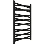 Grzejniki łazienkowe - REGNIS Grzejnik ŁEZKA 3DX 91x54 cm Czarny 446W Roz 50cm 10 Bar - miniaturka - grafika 1