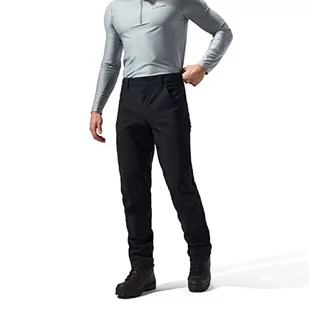 Berghaus męskie spodnie do chodzenia Ortler 2.0, czarne/czarne -38 (96 cm nogawka) - Spodenki męskie - miniaturka - grafika 1