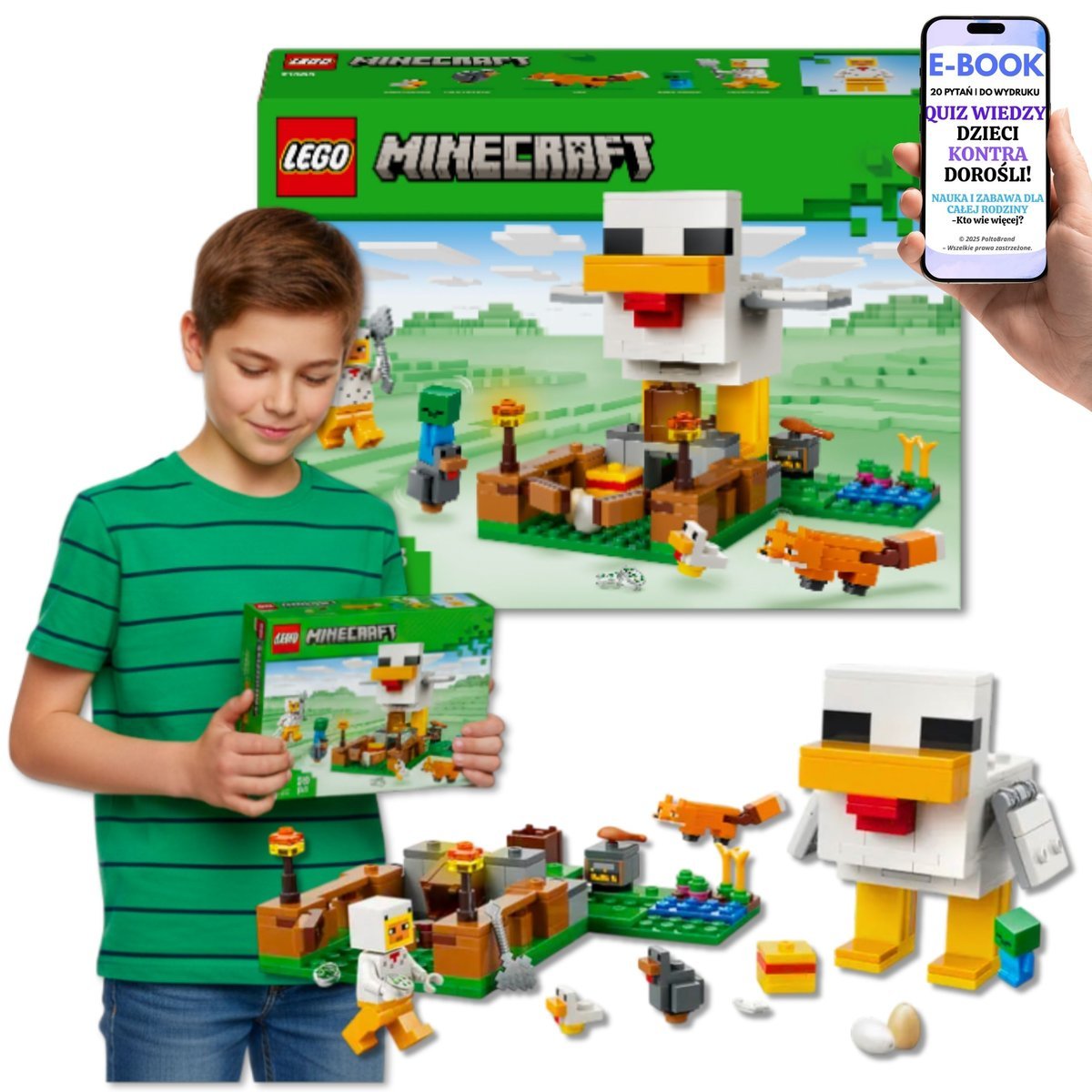 LEGO Minecraft Kurnik w kształcie kurczaka 21585 Lego prezent dla dziecka Syna Wnuczka Córki + EBOOK-2