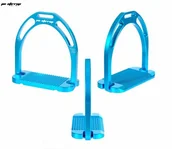 Akcesoria jeździeckie - JIN STIRRUP Strzemiona turkusowe - miniaturka - grafika 1